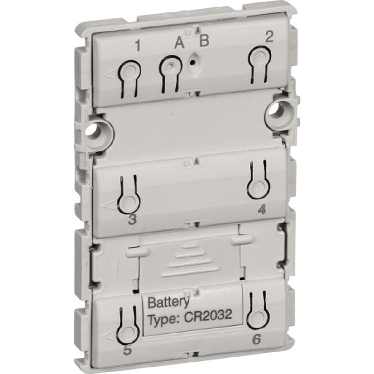 LK IHC Wireless Fuga Batteritryk, 6 slutte, 1½ modul, Uden afdækning