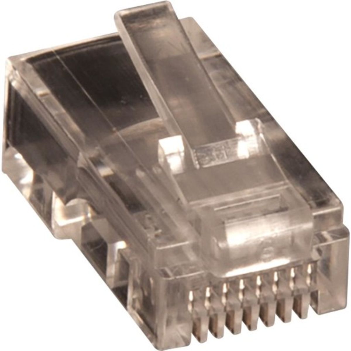 Lan-com Modular Plug, Kat.5E RJ45 UTP 8/8, Rundt flerkoret kabel