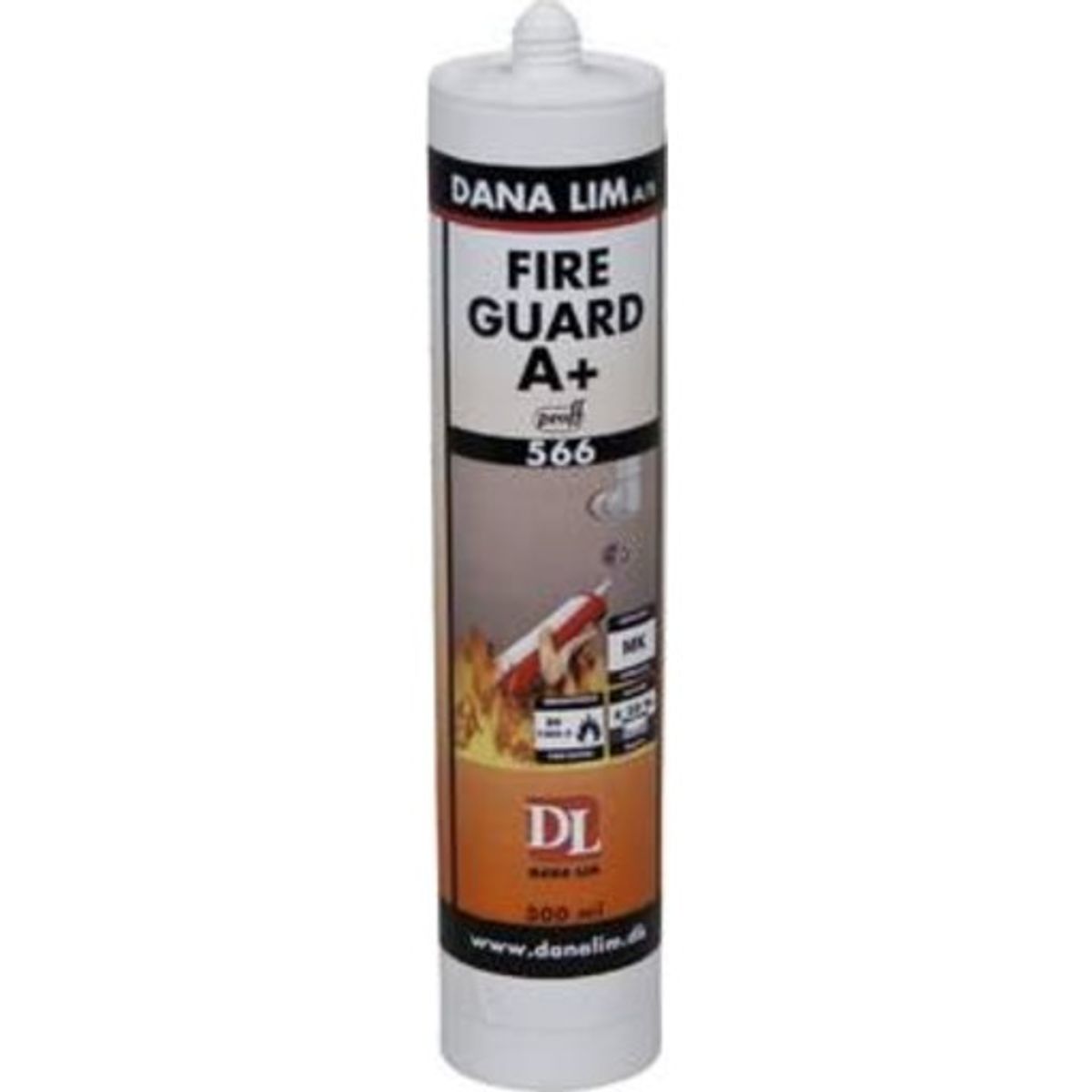 Fire Guard A+ 566 brandfugemasse, Hvid, 300 ml