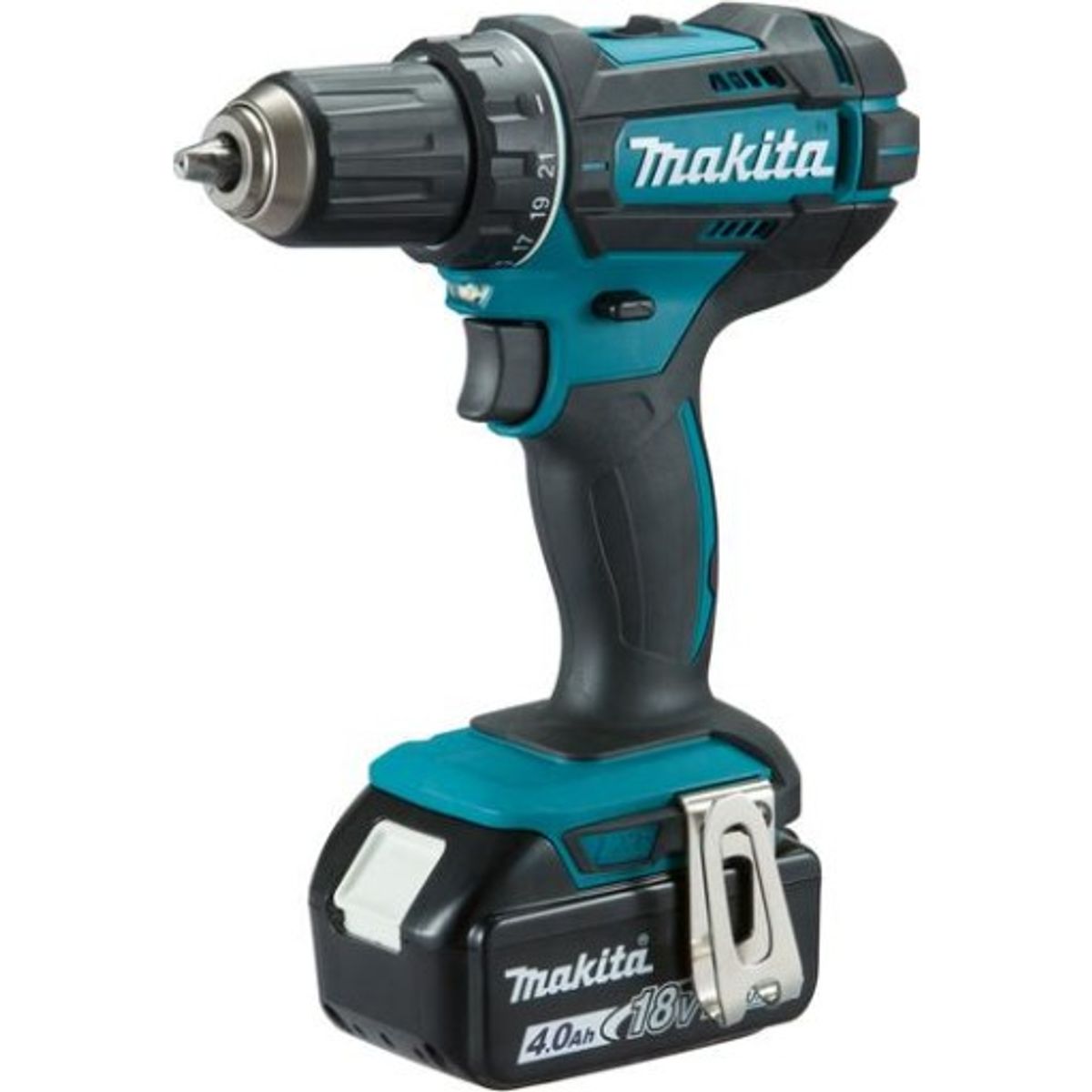 Makita Bore/Skruemaskine m/batterier 3 x 18 Volt/4,0 Ah