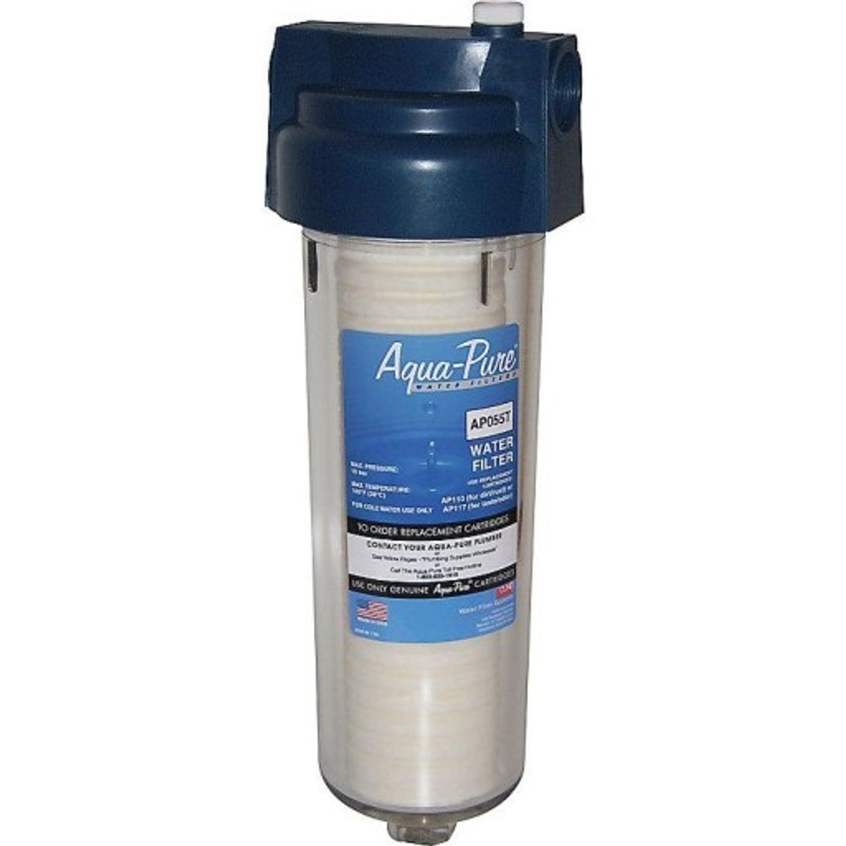 Aqua-Pure vandfilter med muffe 3/4"