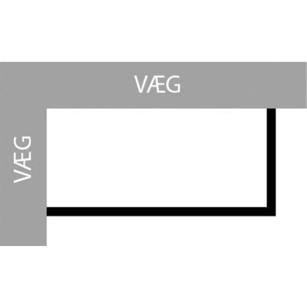 Duravit DuraStyle panel, 179x79 cm, venstre hjørne