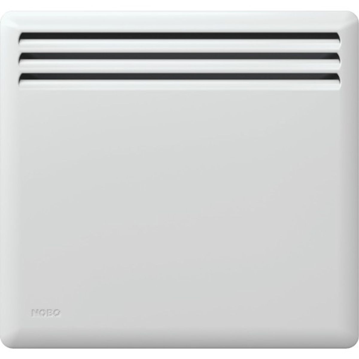 Nobø el-radiator NFK4N frontvarme 230V/250W, hvid, 3 m²