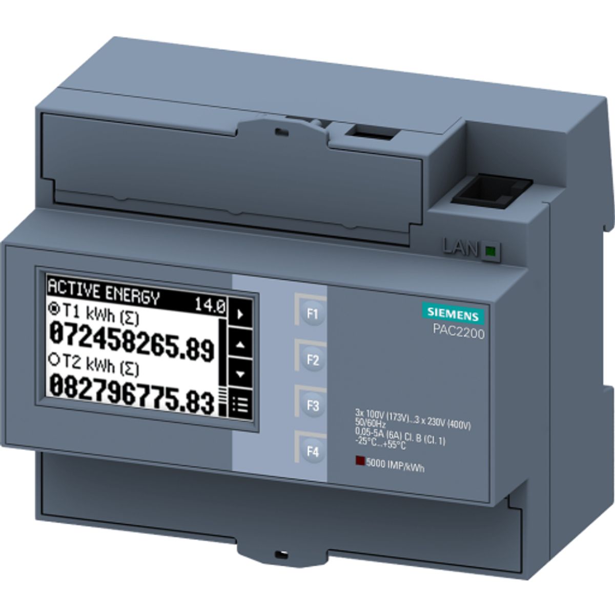 Sentron PAC2200, LCD, L-L:400V, L-N:230V, 5A, 7KM2200-2EA30-1EA1