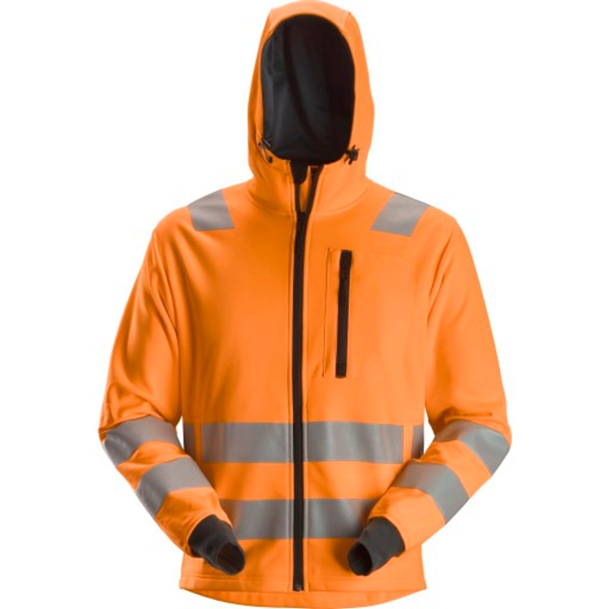 Snickers AllroundWork hættetrøje, 8039 High-Vis, orange, kl.3, M