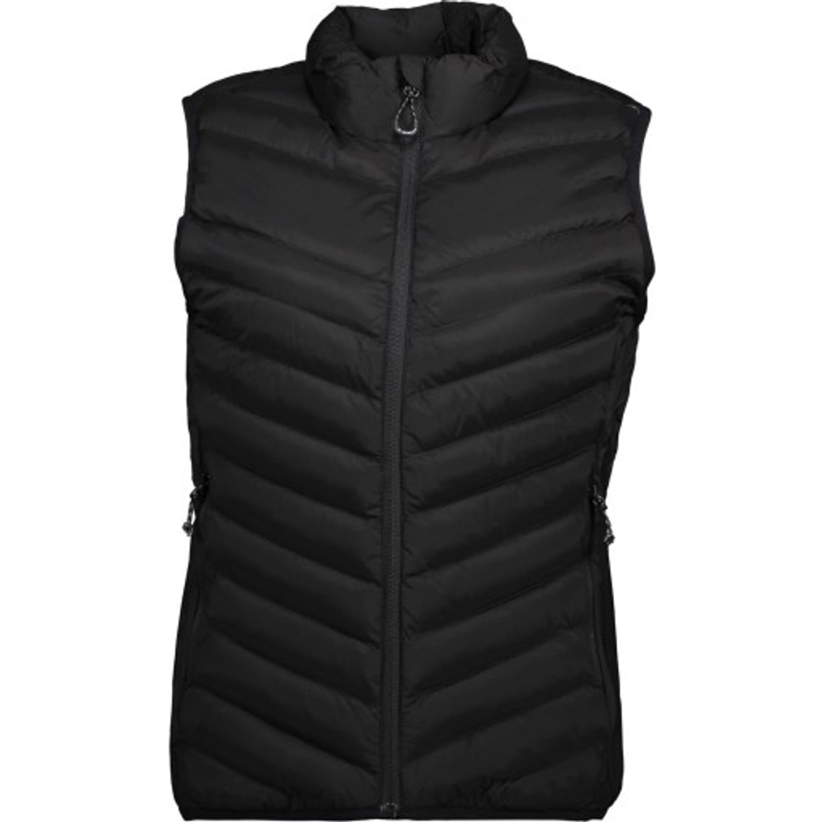 ID, vatteret stretch dame vest, 0893, Sort, str. 3XL