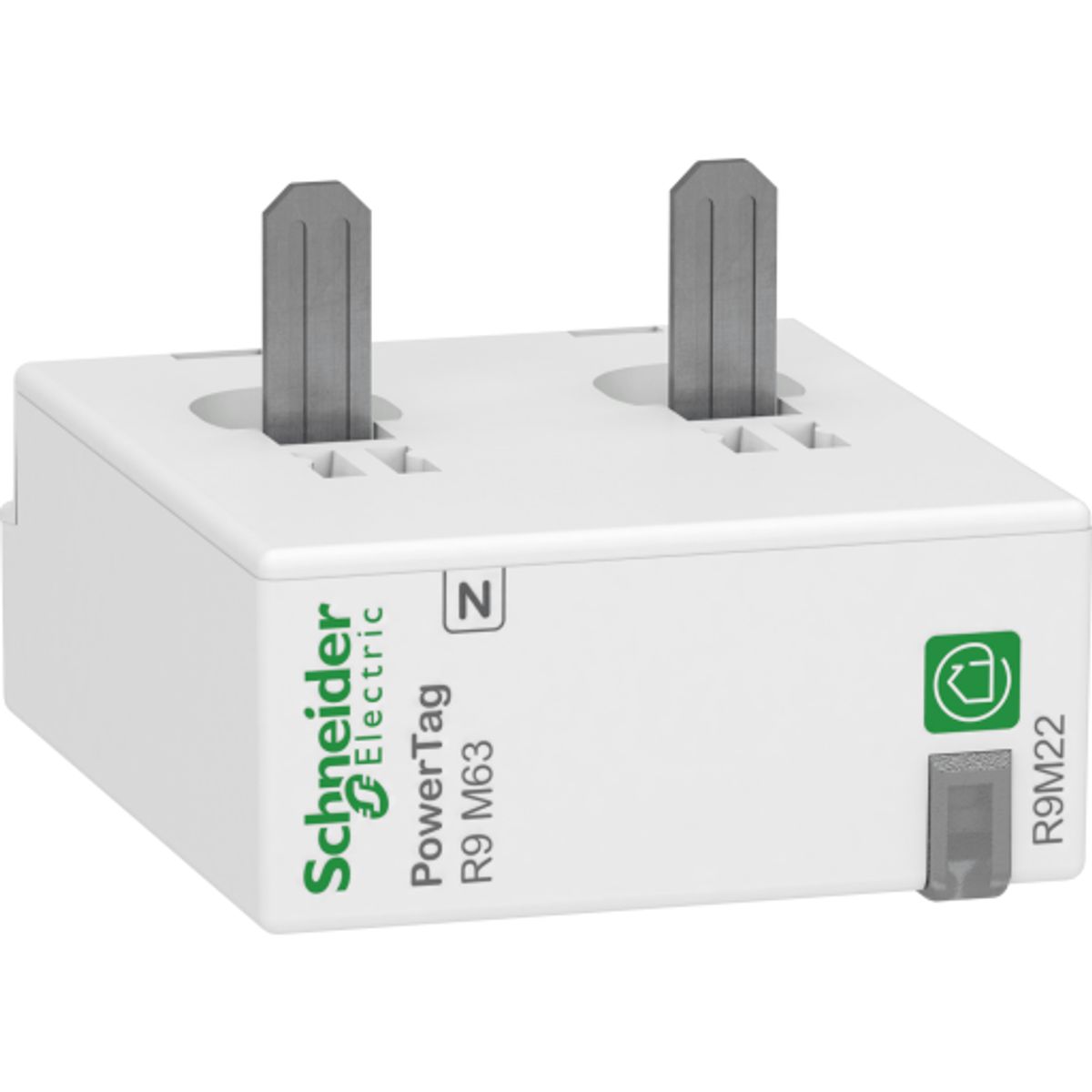 Schneider Wiser Energy Powertag 1P+0, nul i højre side