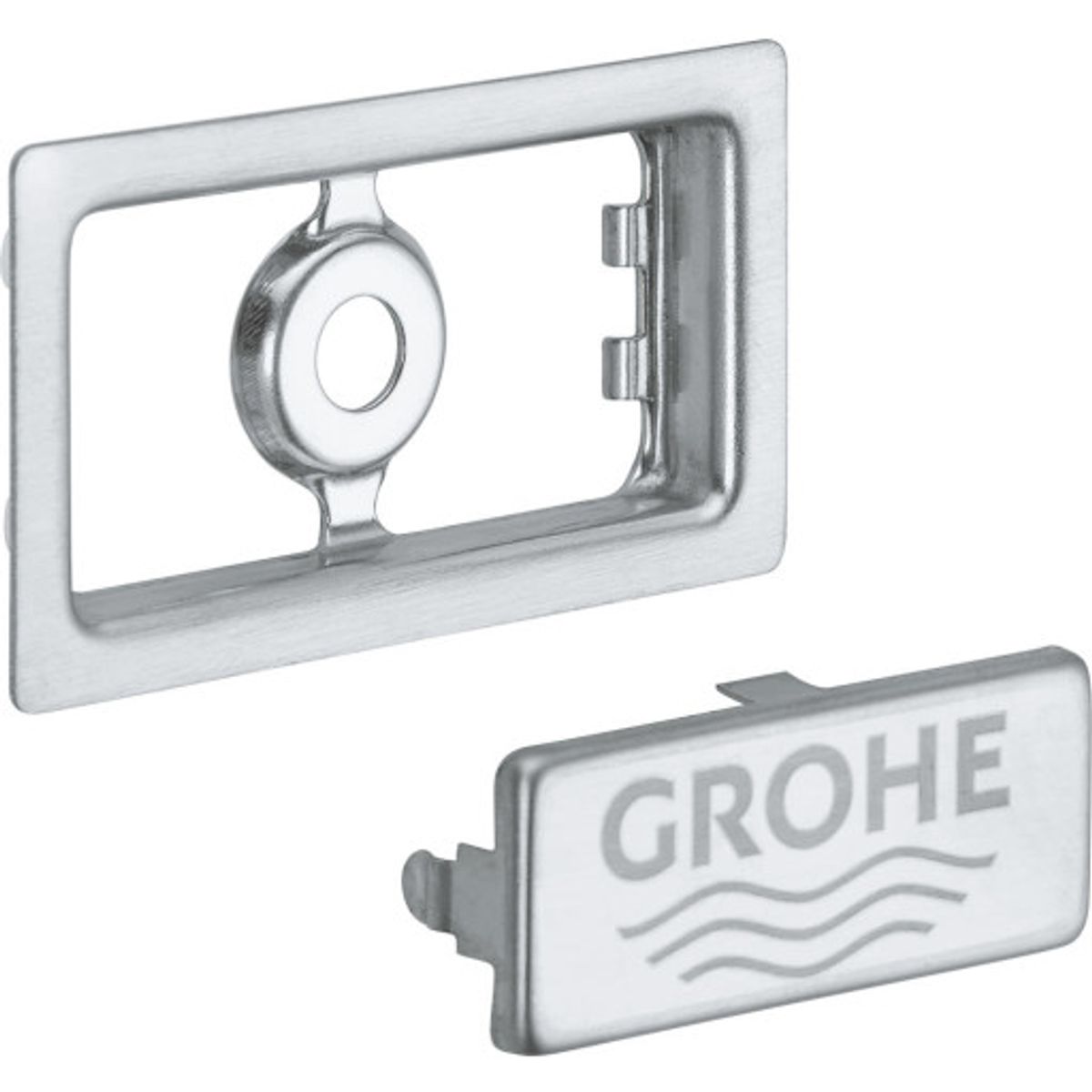 Grohe K700 designkappe til overløb, rustfrit stål