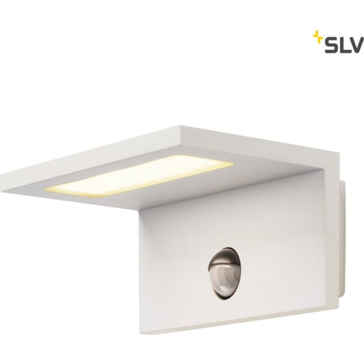 Væglampe Angolux S, LED 7,6W 3000K, 500 lm, med sensor, hvid