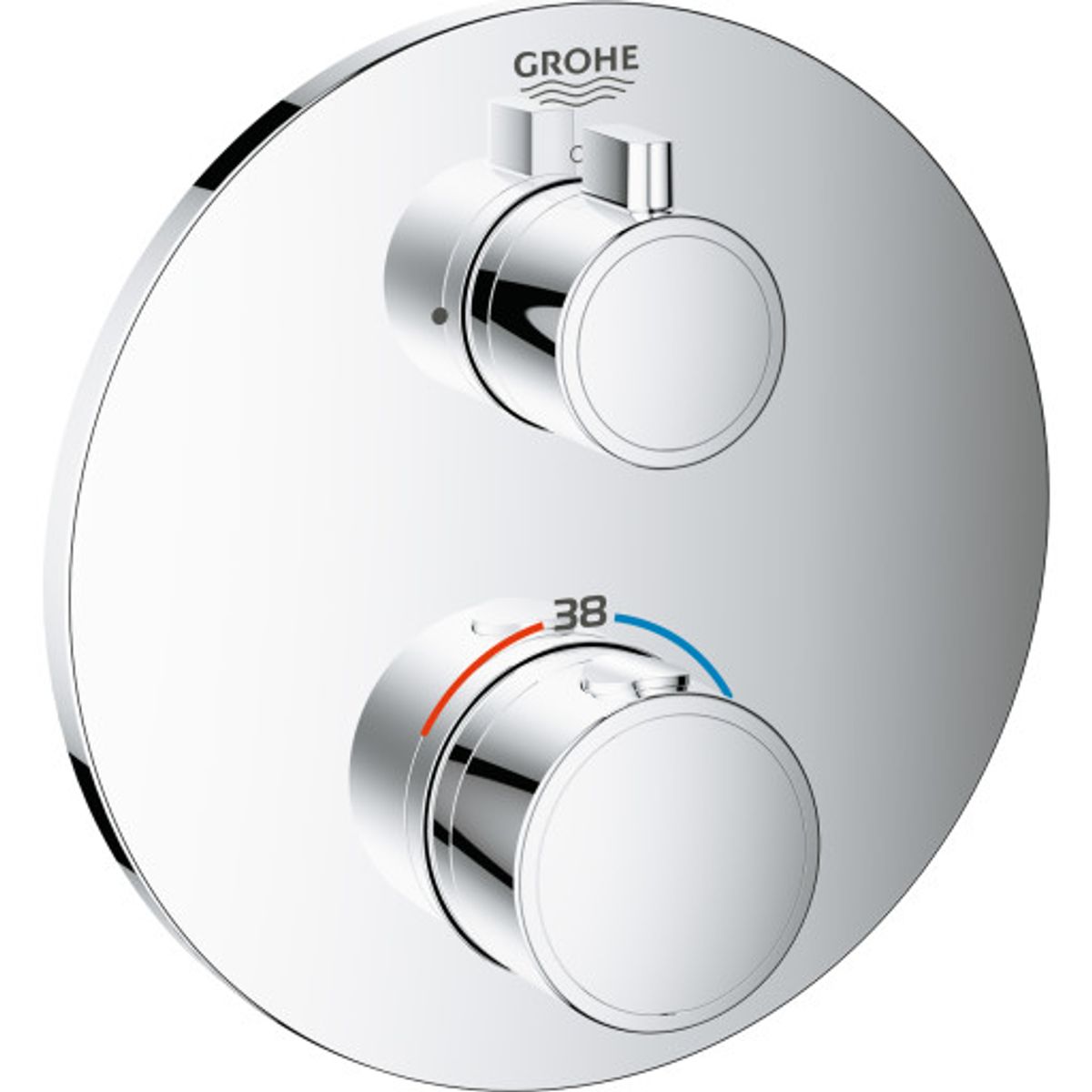 GROHE Grohtherm forplade til smartbox rund til hovedbrus