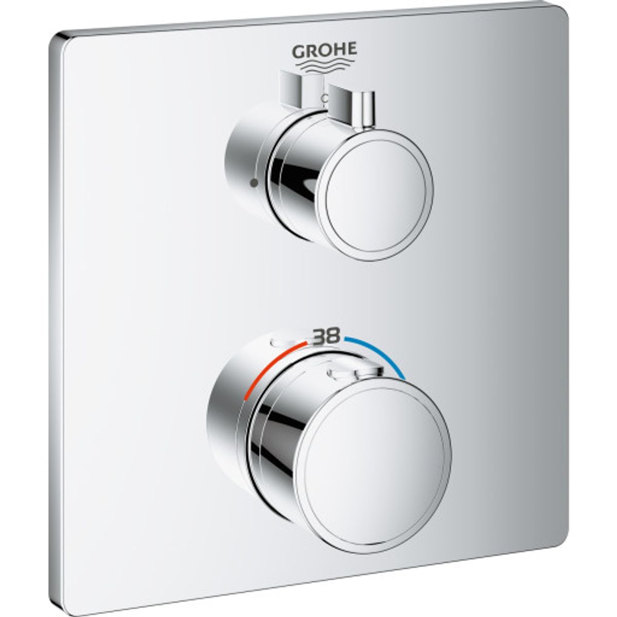 Grohe Grohtherm brusearmatur, krom