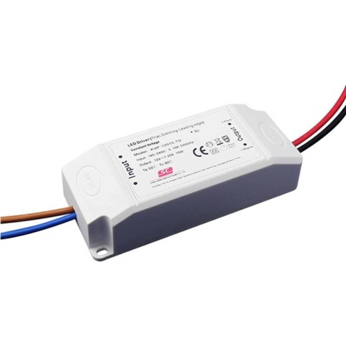 LED driver 12V DC 15W, triac / fase dæmpbar, IP20