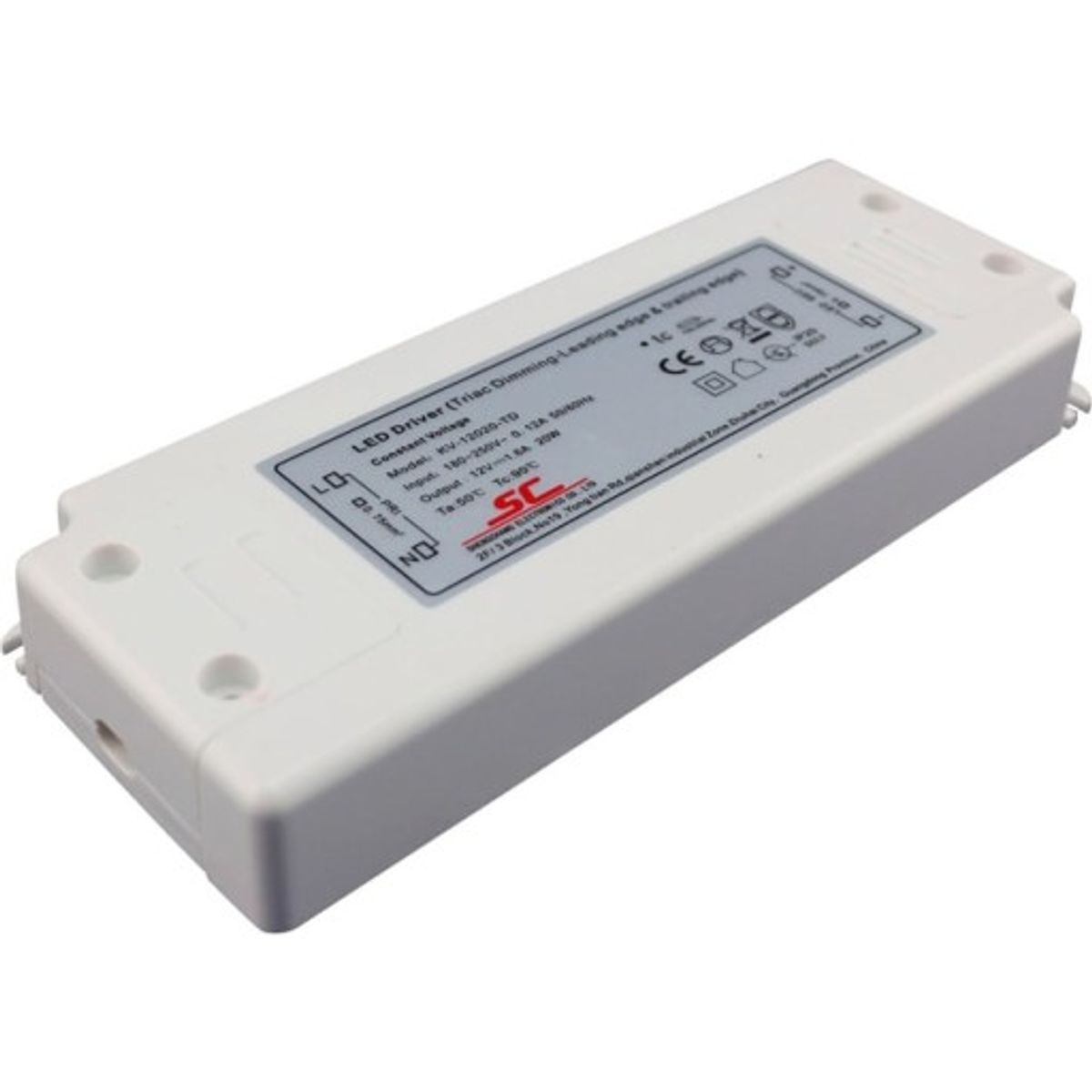 LED driver 12V DC 50W, triac / fase dæmpbar, IP20