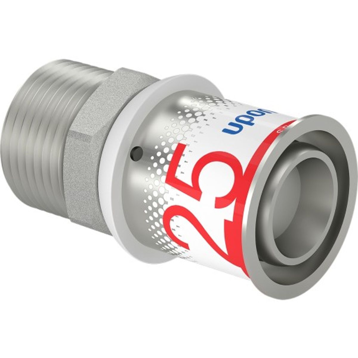 Uponor S-Press Plus overgangsnippel, 25 mm x 3/4"