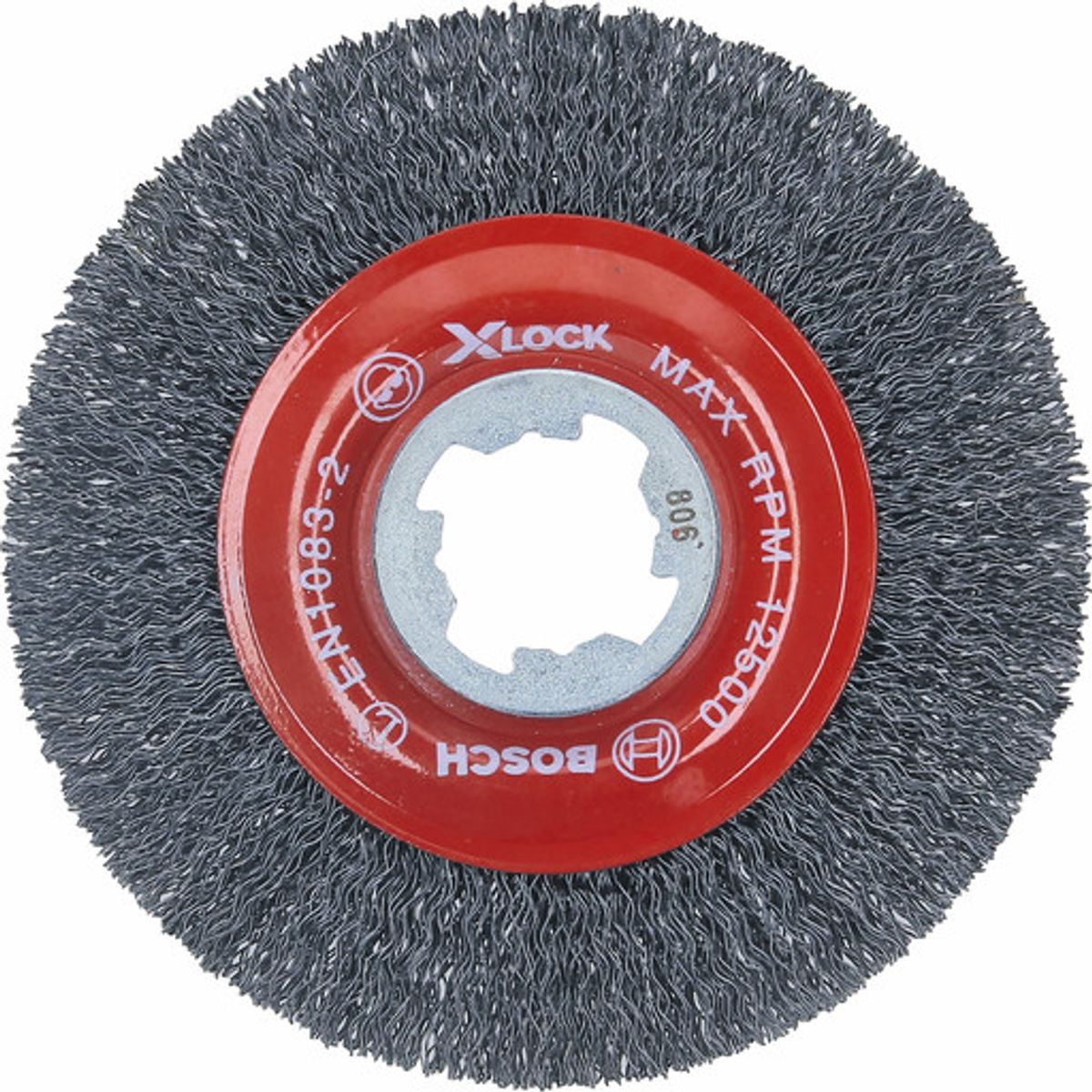 Bosch X-LOCK skivestålbørsten, bølget, 0,3 x 115 mm, stål