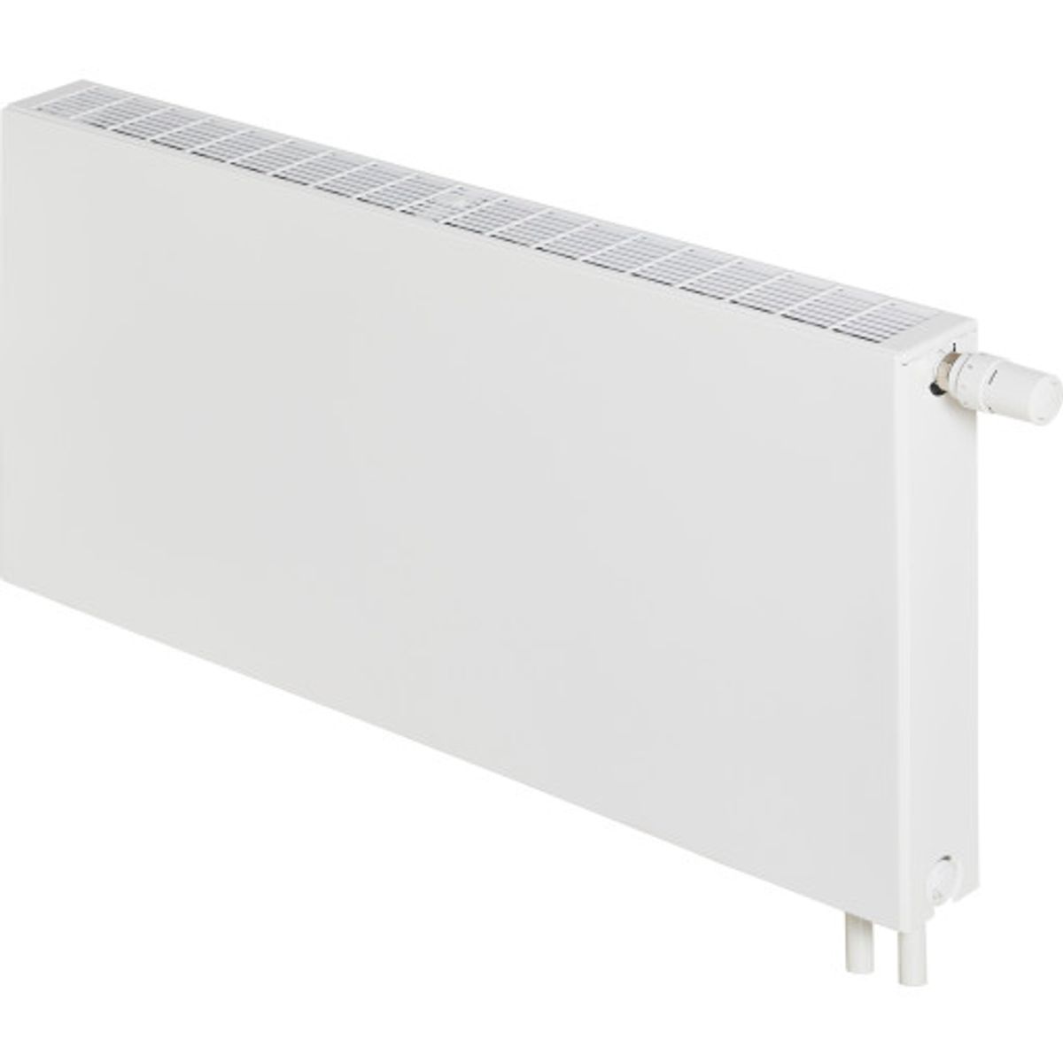 Stelrad Planar radiator dobbeltplade 60x60 cm med ventil, rumstørrelse 9 m²