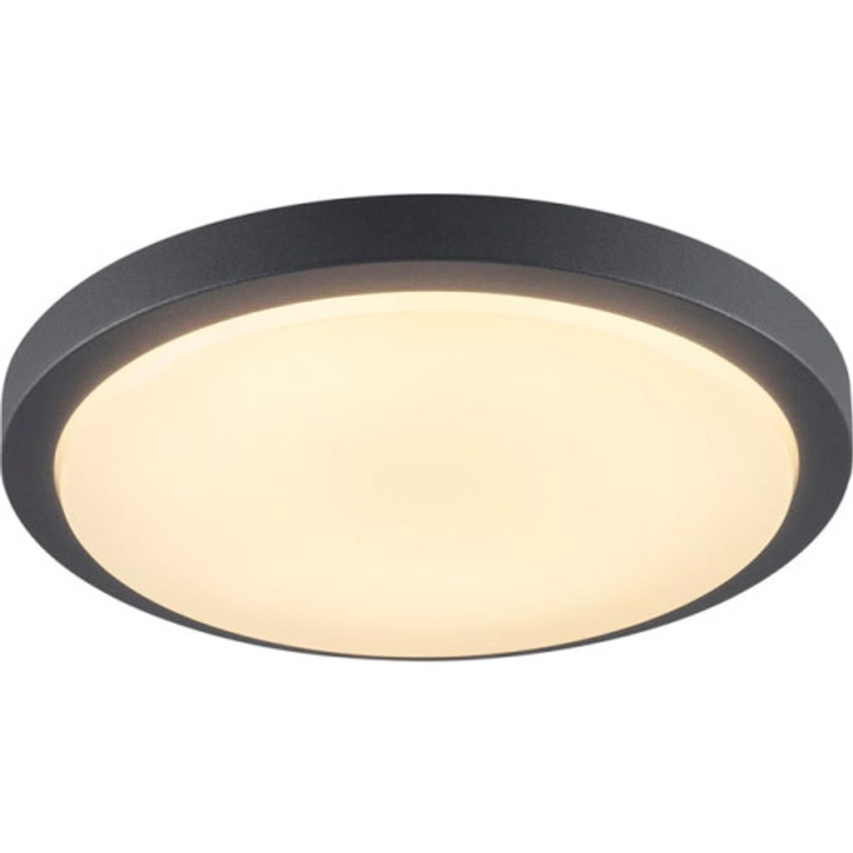 Væg-/loftlampe Ainos, LED 21W 3000K, 1430 lm, m/sensor antracit