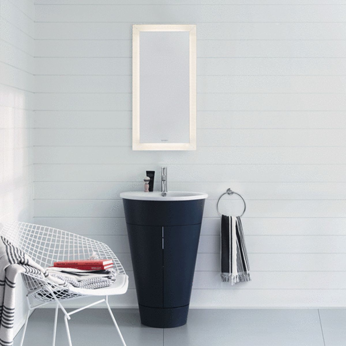 Duravit Starck underskab, Ø56 cm, mat blå