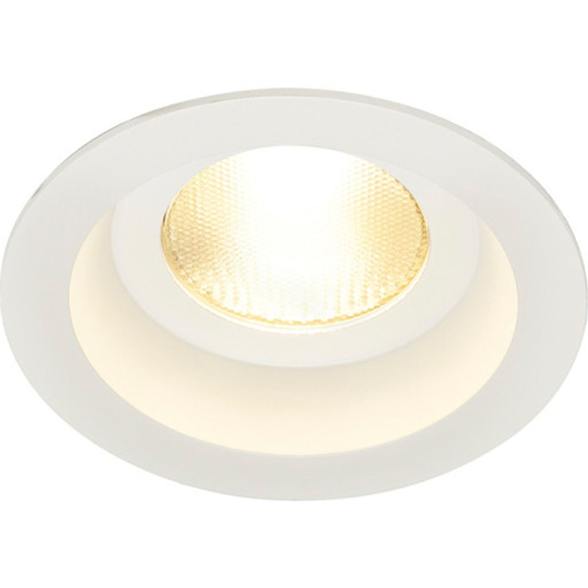 KANTONE downlight, fikseret, round, hvid, 13W LED, varm hvid