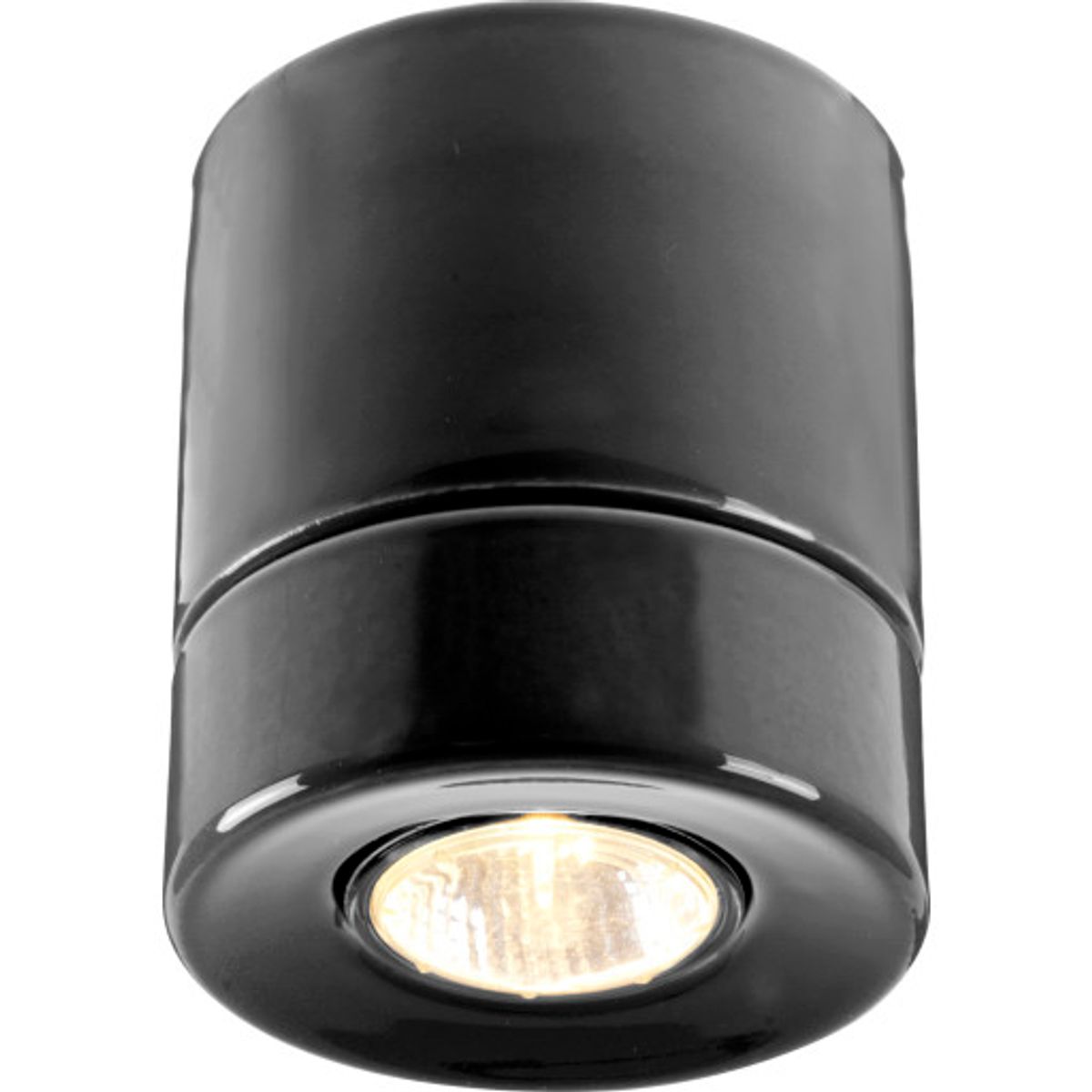 Loftlampe Light On, GU10, sort, IP23