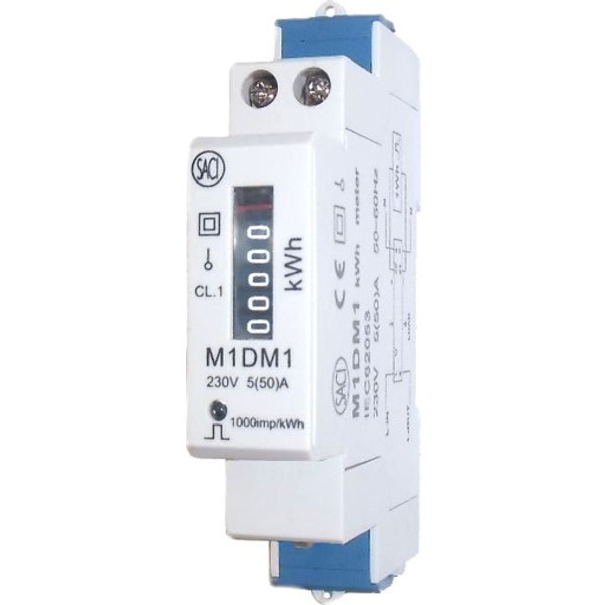 MTO 1-faset mekanisk el-måler 50A 230V