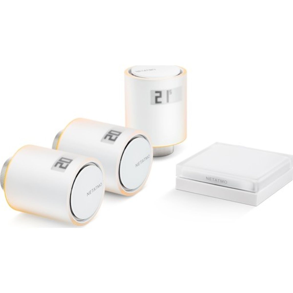 Netatmo smart radiatortermostat startpakke, 3 stk.