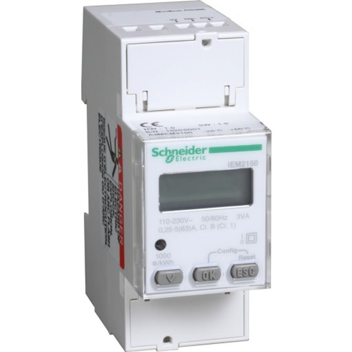 Acti9 KWH Måler 1-faset 63A Modbus