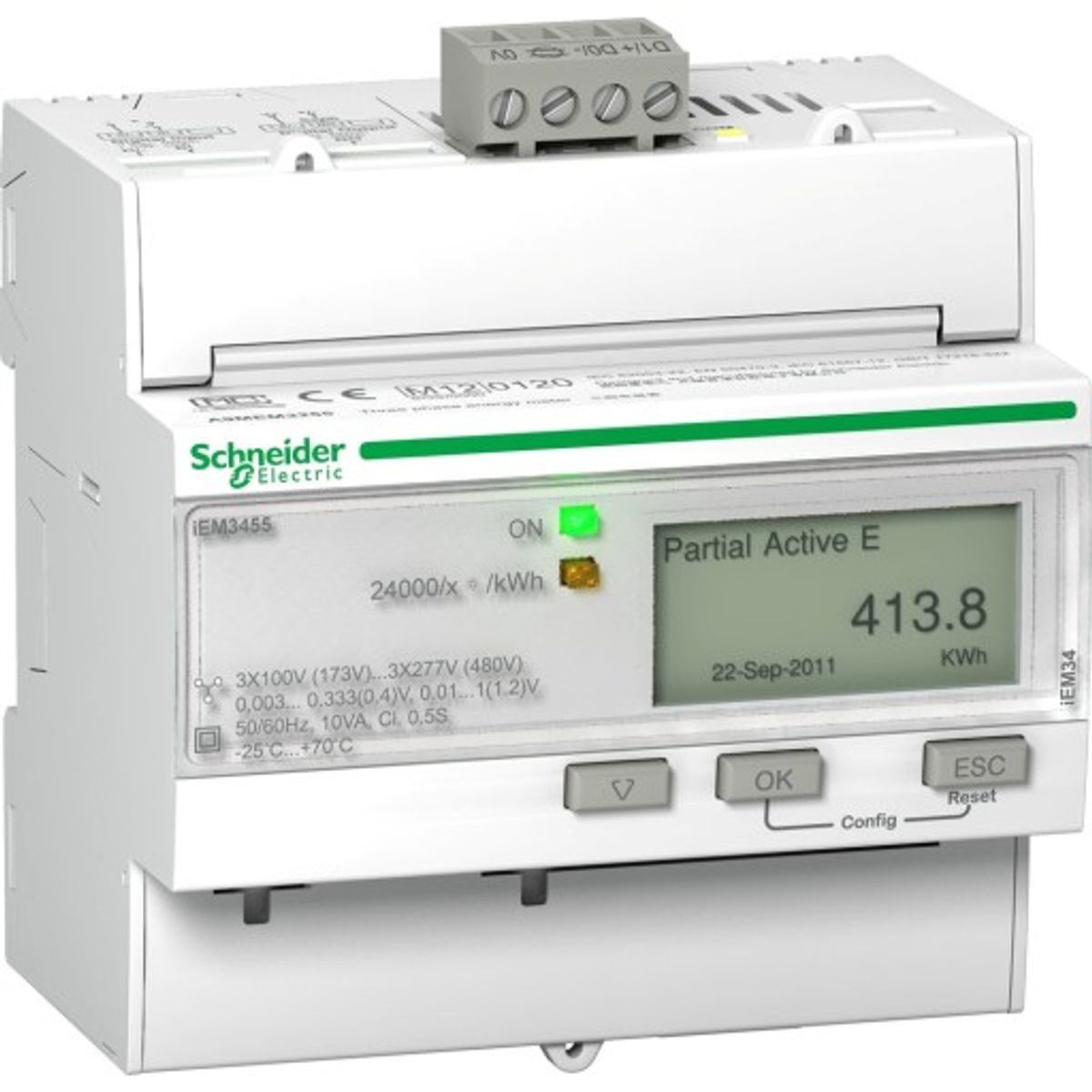 Acti9 KWH Måler 3P+N 400V Lvct Modbus