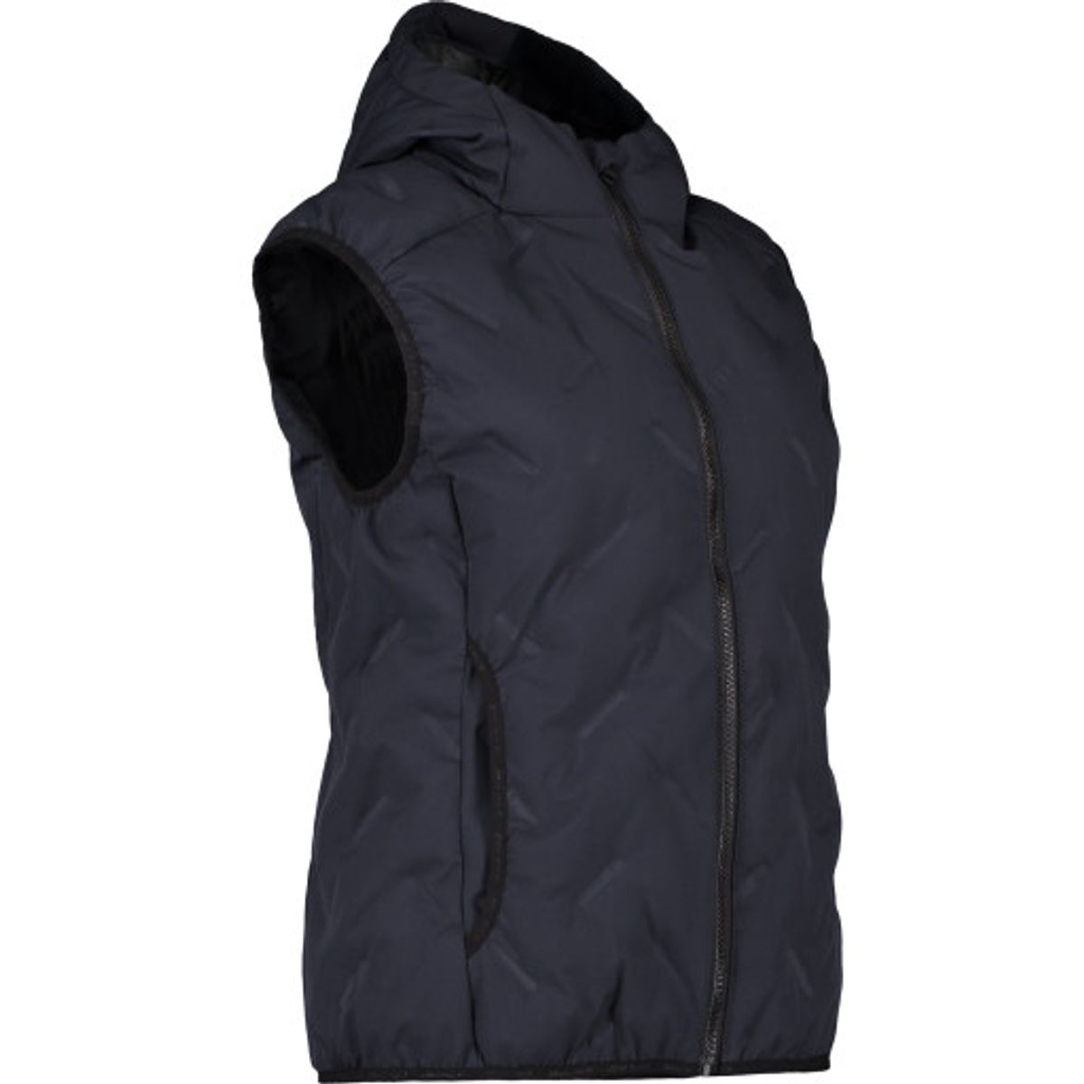 Geyser dame quiltet vest med hætte, G11031, navy, str. XL