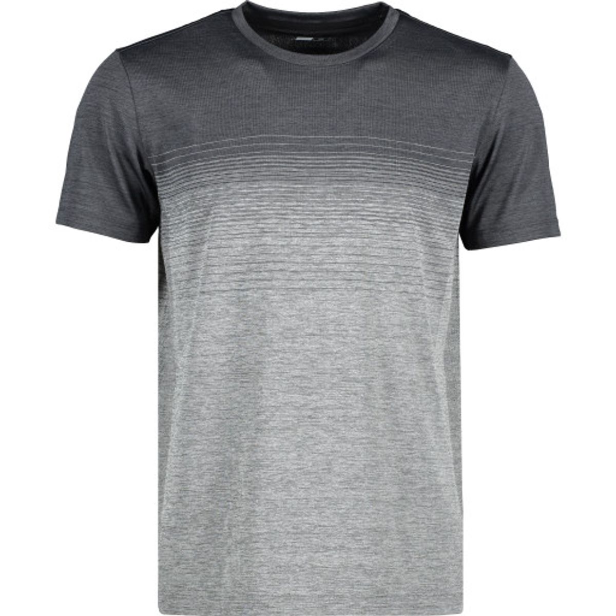 Geyser stribet herre t-shirt- grafit melange - XXXL