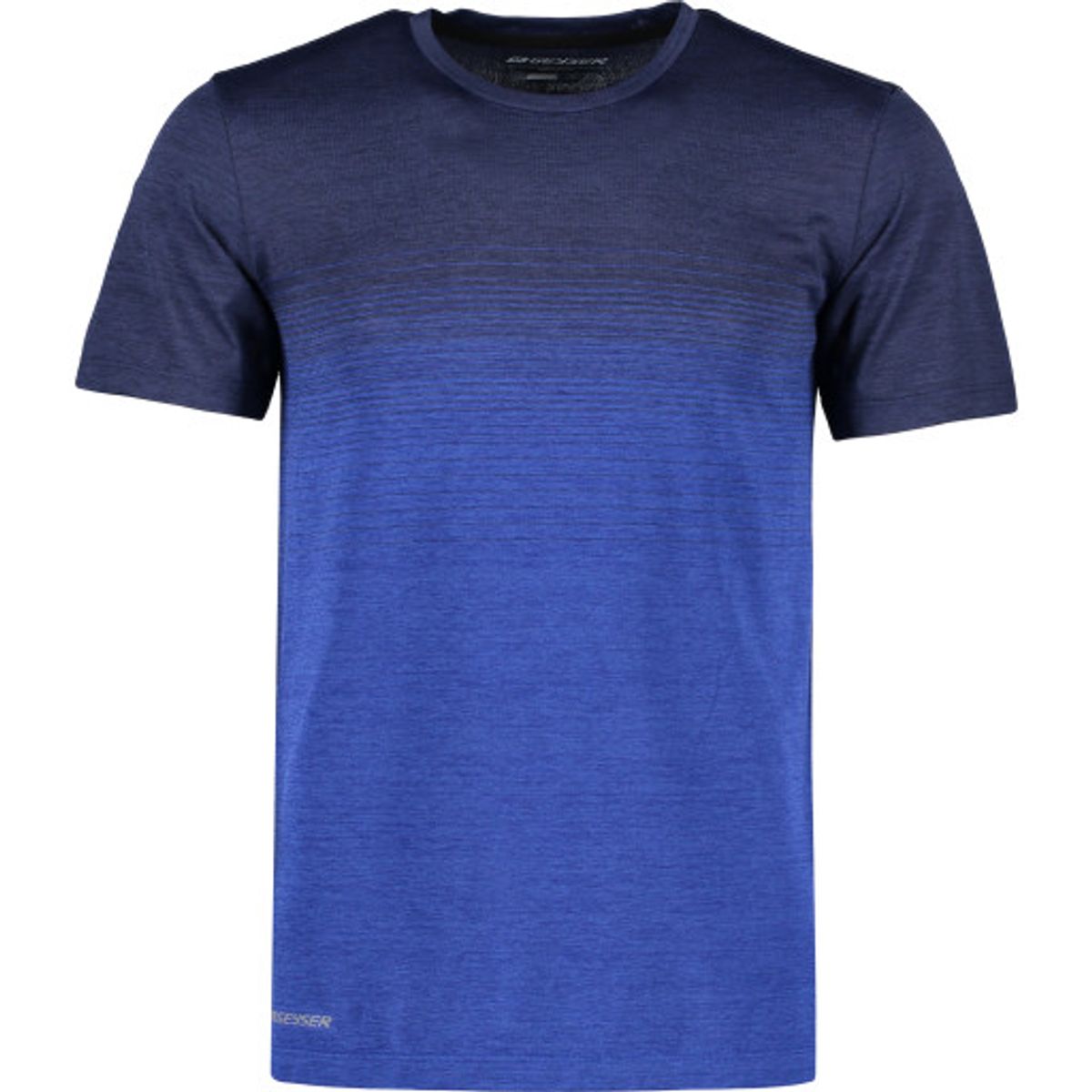 Geyser sømløs stribet T-shirt, G21024, navy melange, str. M