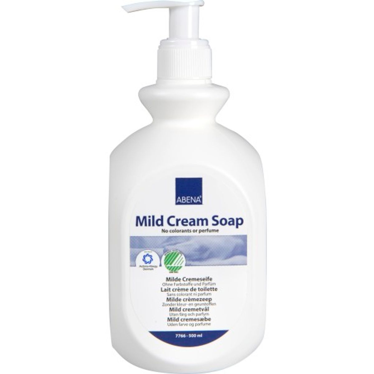 Abena mild creme håndsæbe, med pumpe, 500 ml