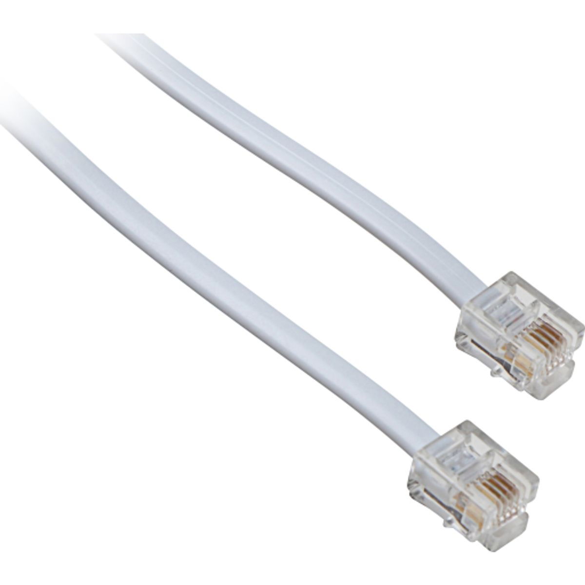 Telepatchkabel RJ11-RJ11, 1M, hvid