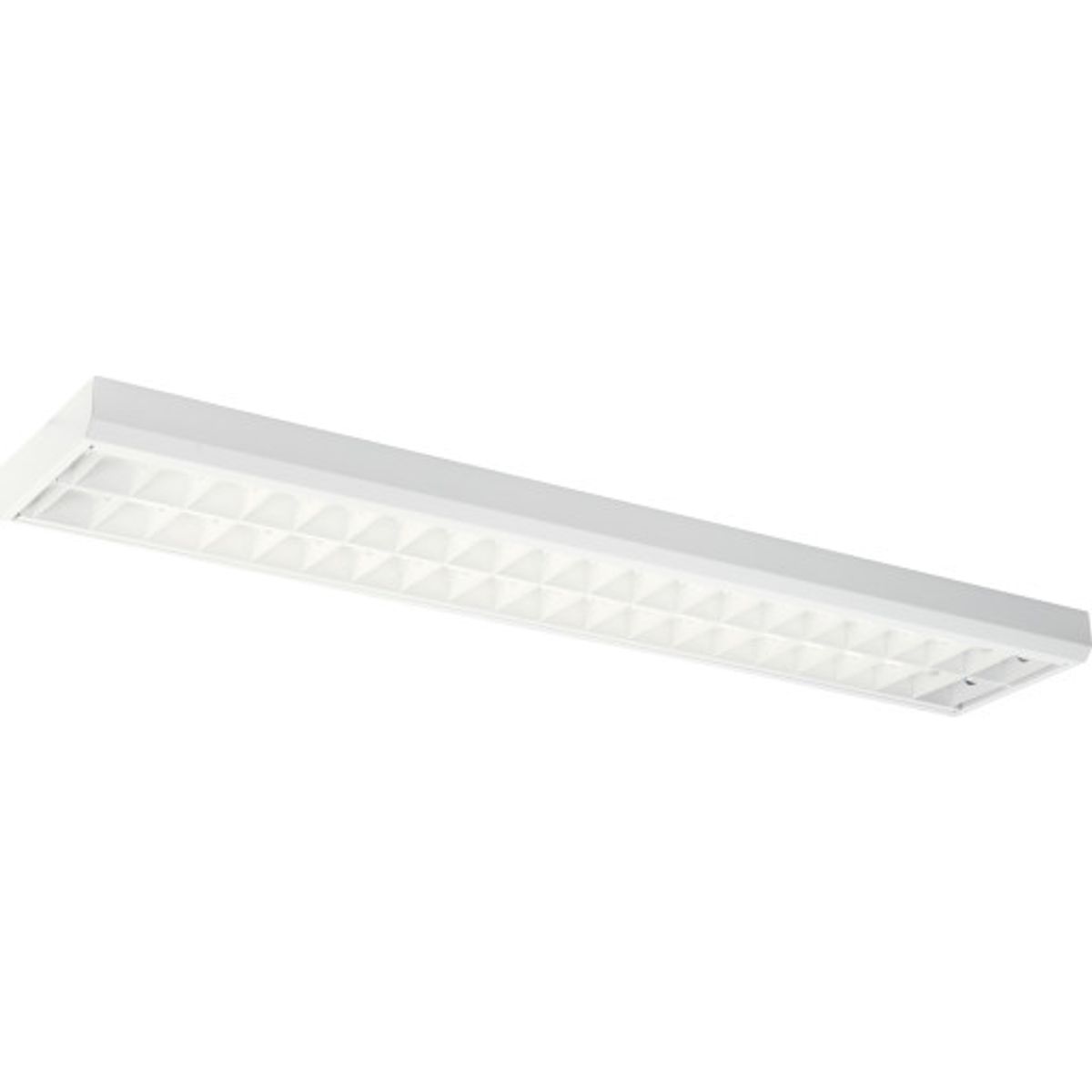 Lareno Modus LED armatur til 2x120 cm rør, hvidt gitter