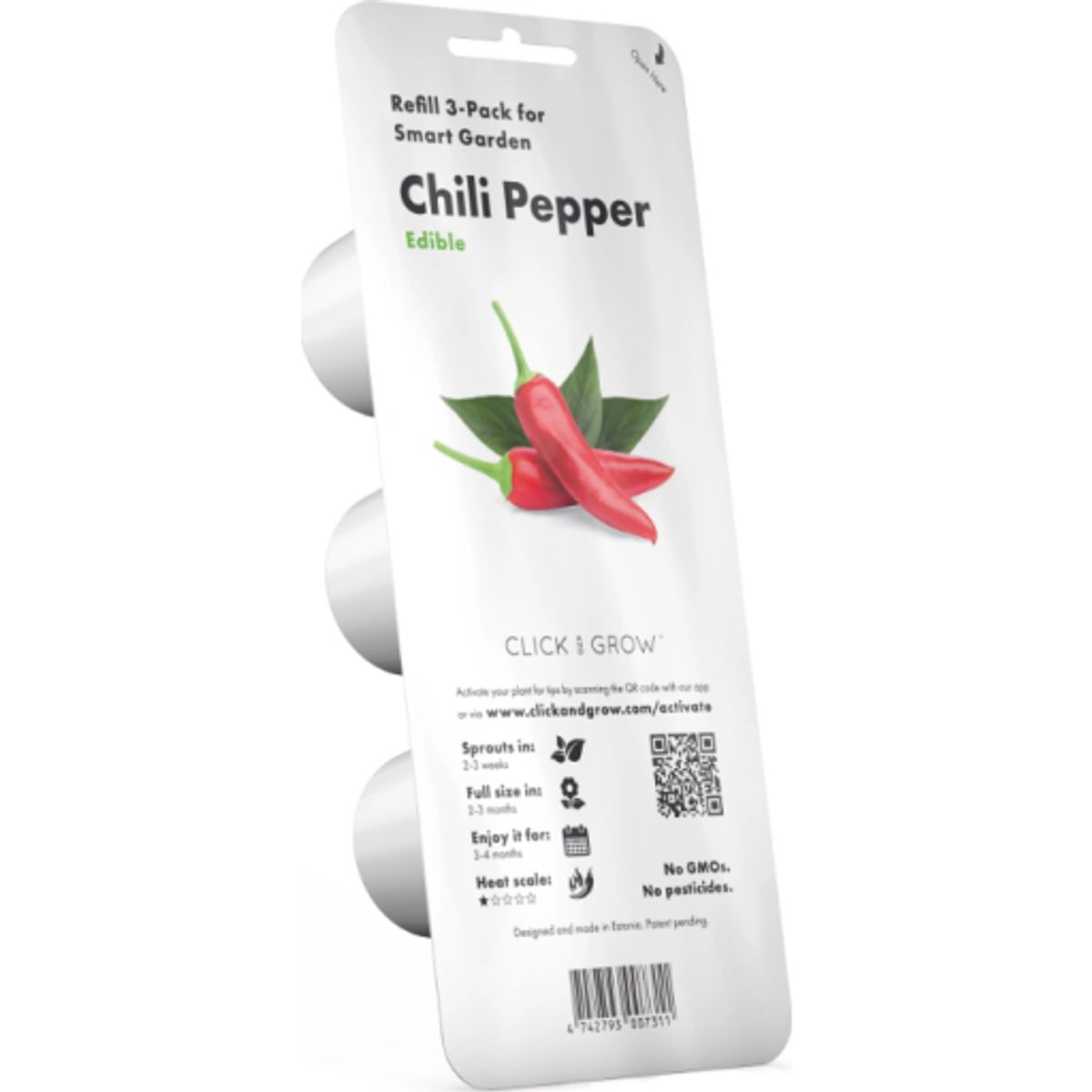 Click and Grow røde chili peber - 3 stk