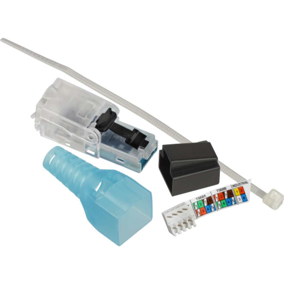 48 stk Actassi RJ45 plug Kat.6A UTP til CP link kabler