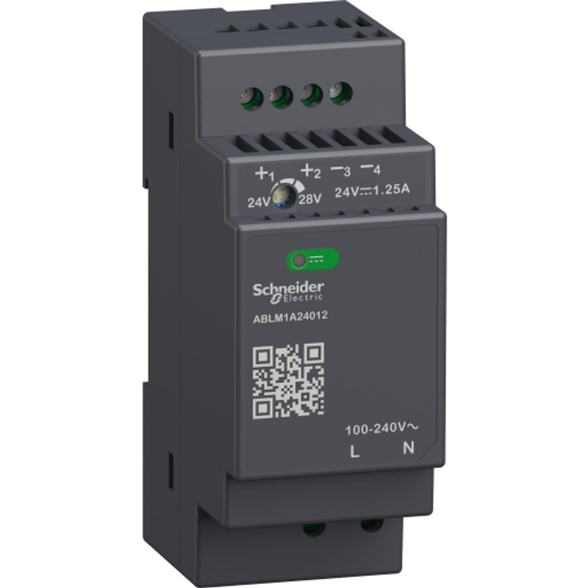 Strømforsyning Switch Mode 24V DC 1,2A modular, ABLM1A24012