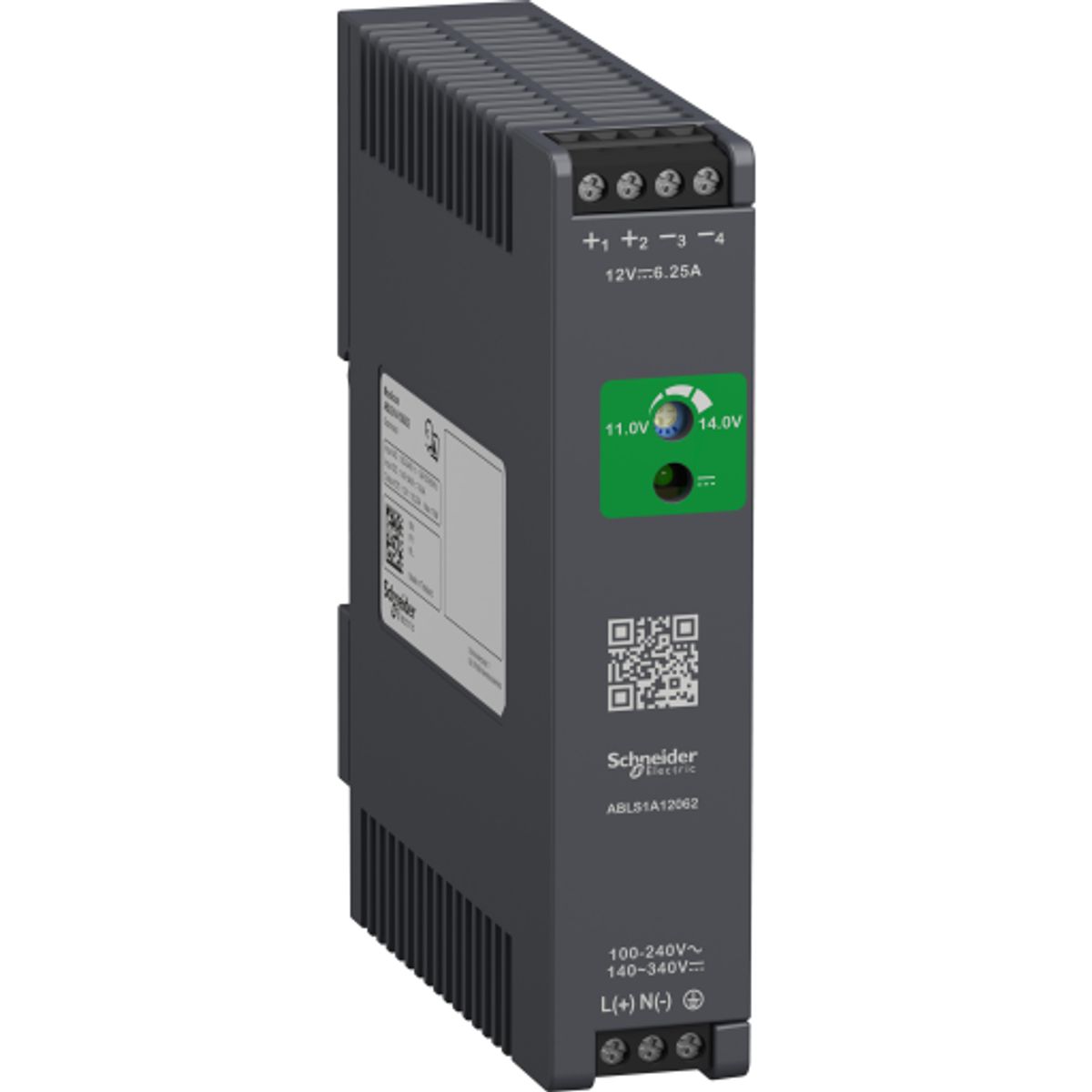 Strømforsyning Switch Mode 12V DC 6,2A 1F, optimized, ABLS1A12062