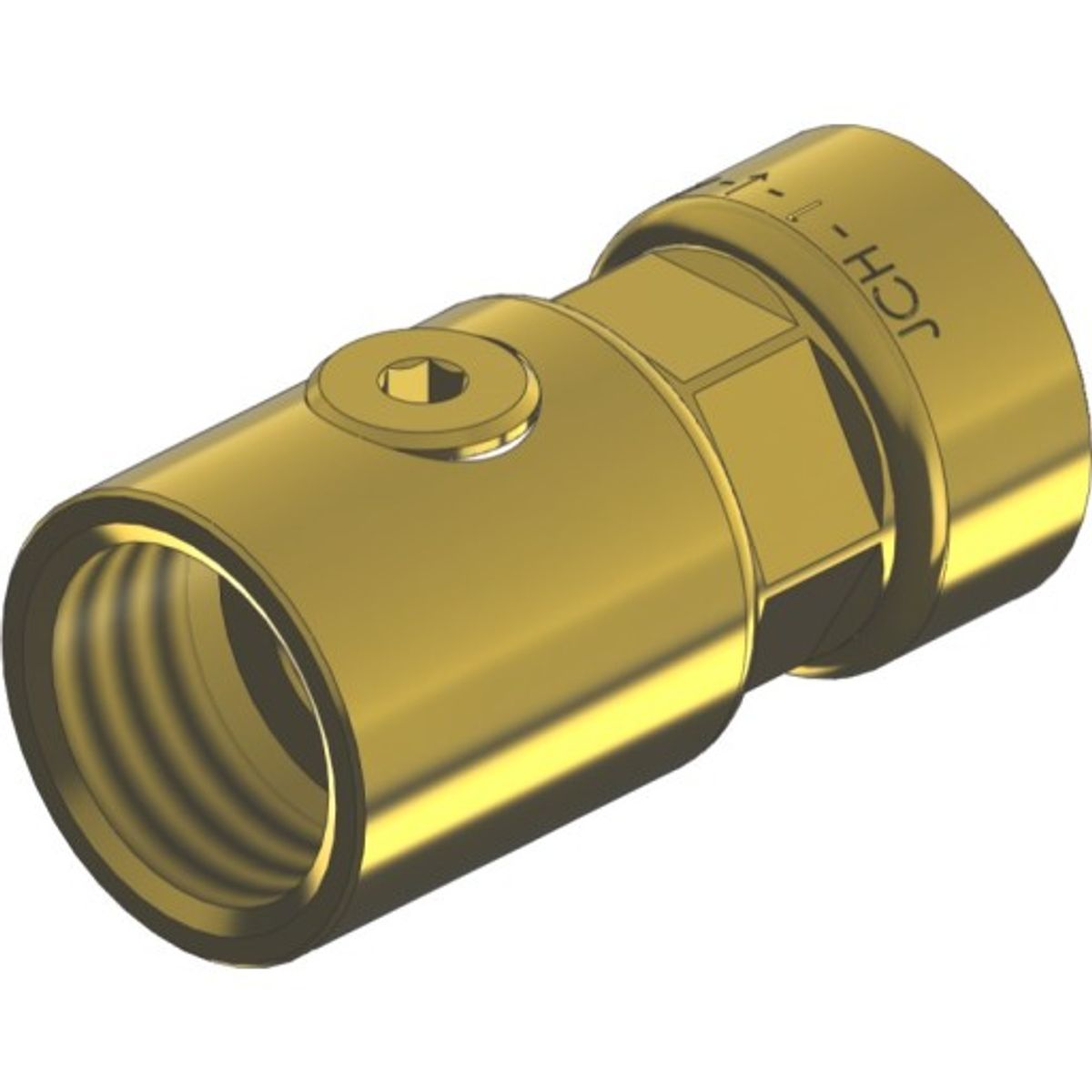 JCH 1/2" Kontrollerbar kontraventil Eco brass type 2270