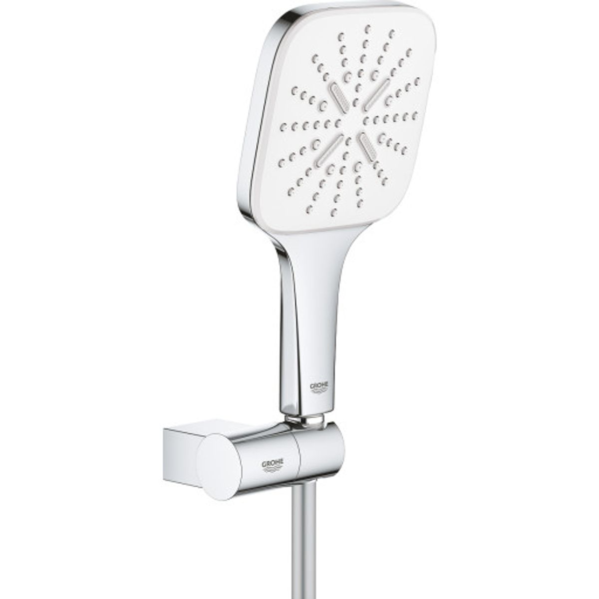 Grohe Rainshower SmartActive Cube 130 brusesæt, vandbesparende, krom/hvid