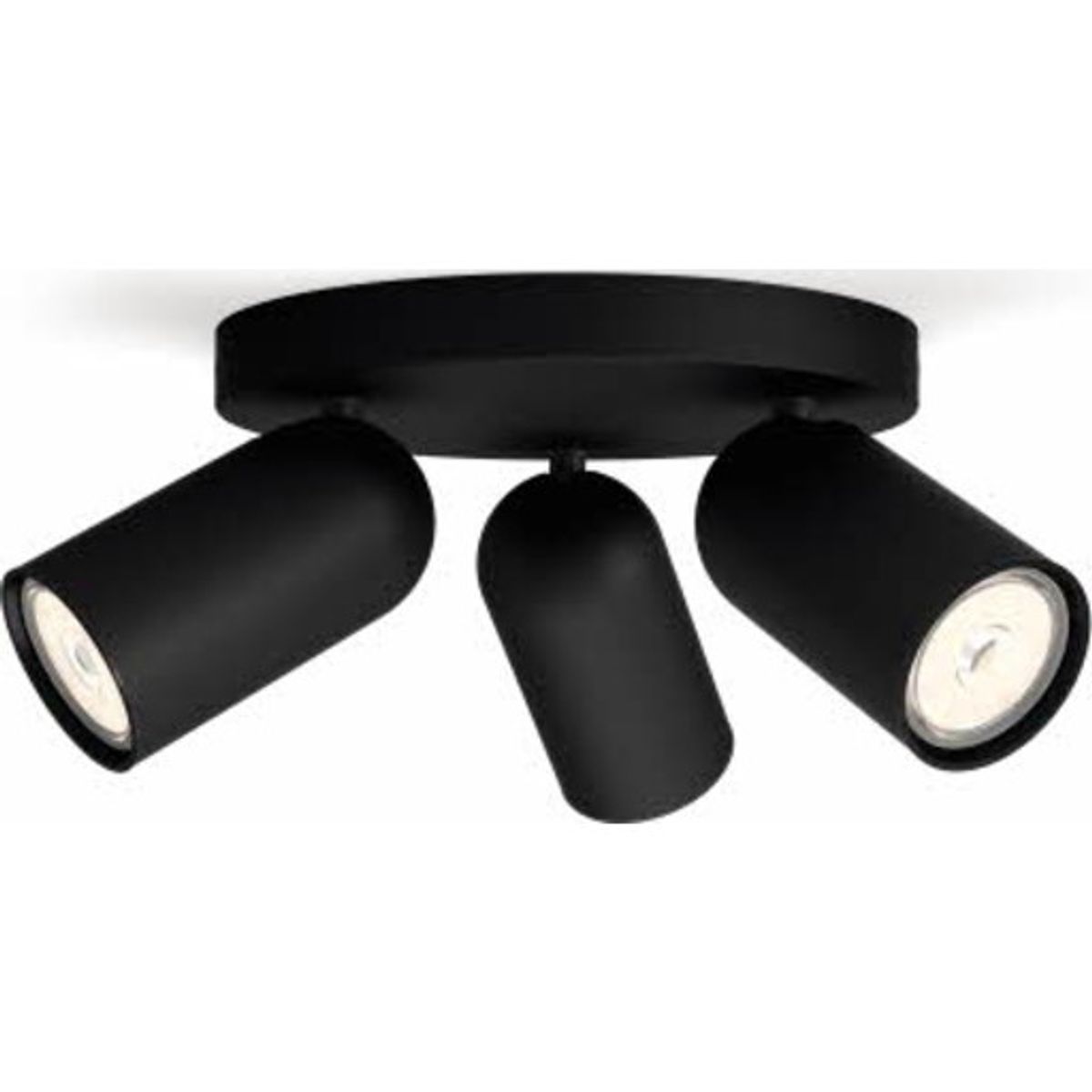 Philips myLiving Pongee Round spotlampe, sort