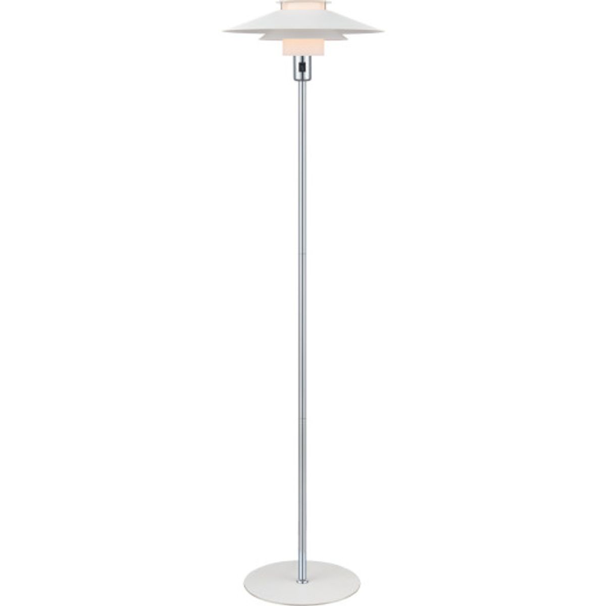 Halo Design Rivoli gulvlampe, hvid/krom