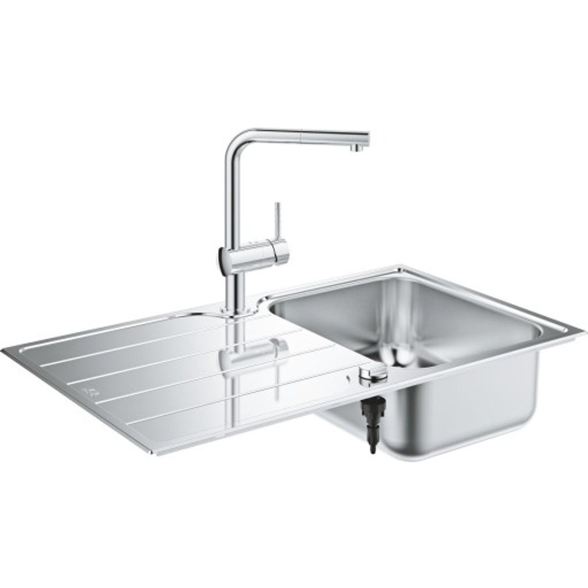 Grohe K500 køkkenvask, 86x50 cm, rustfrit stål