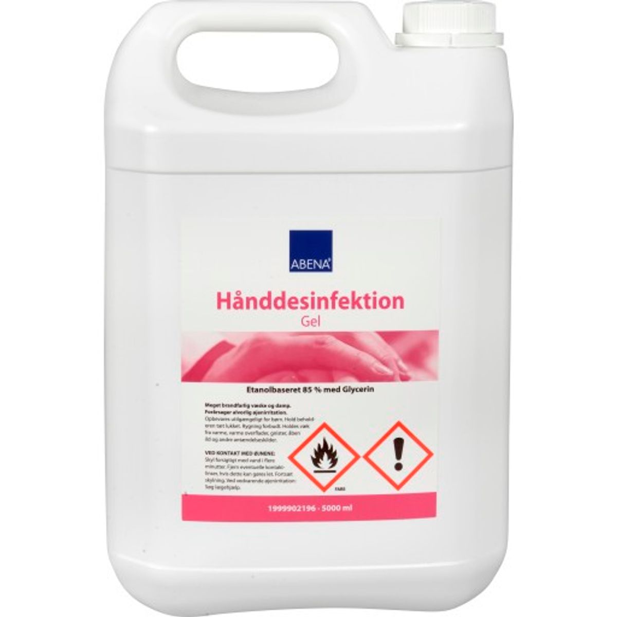 Abena hånddesinfektionsgel, 85% ethanol, 5 l