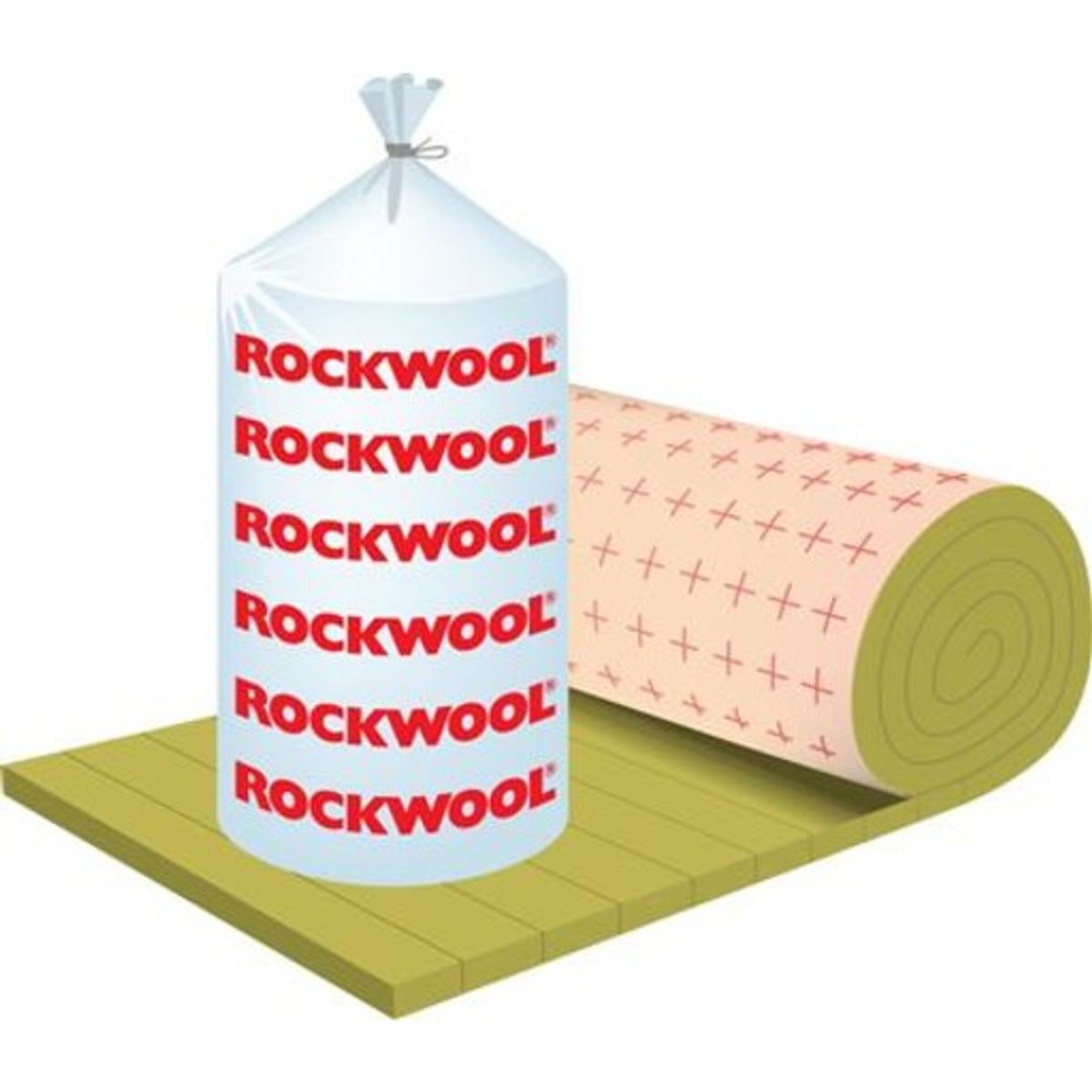 50mm Rockwool lamelmåtte papir 5 m2