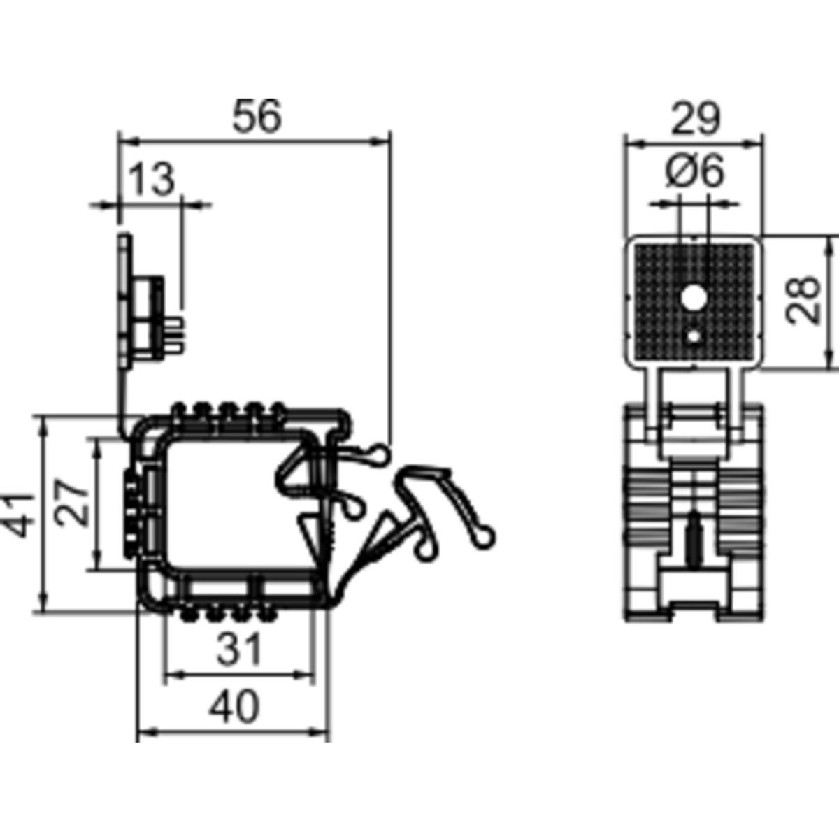 Kabelholder Grip 10 til 10 kabler 3G1,5