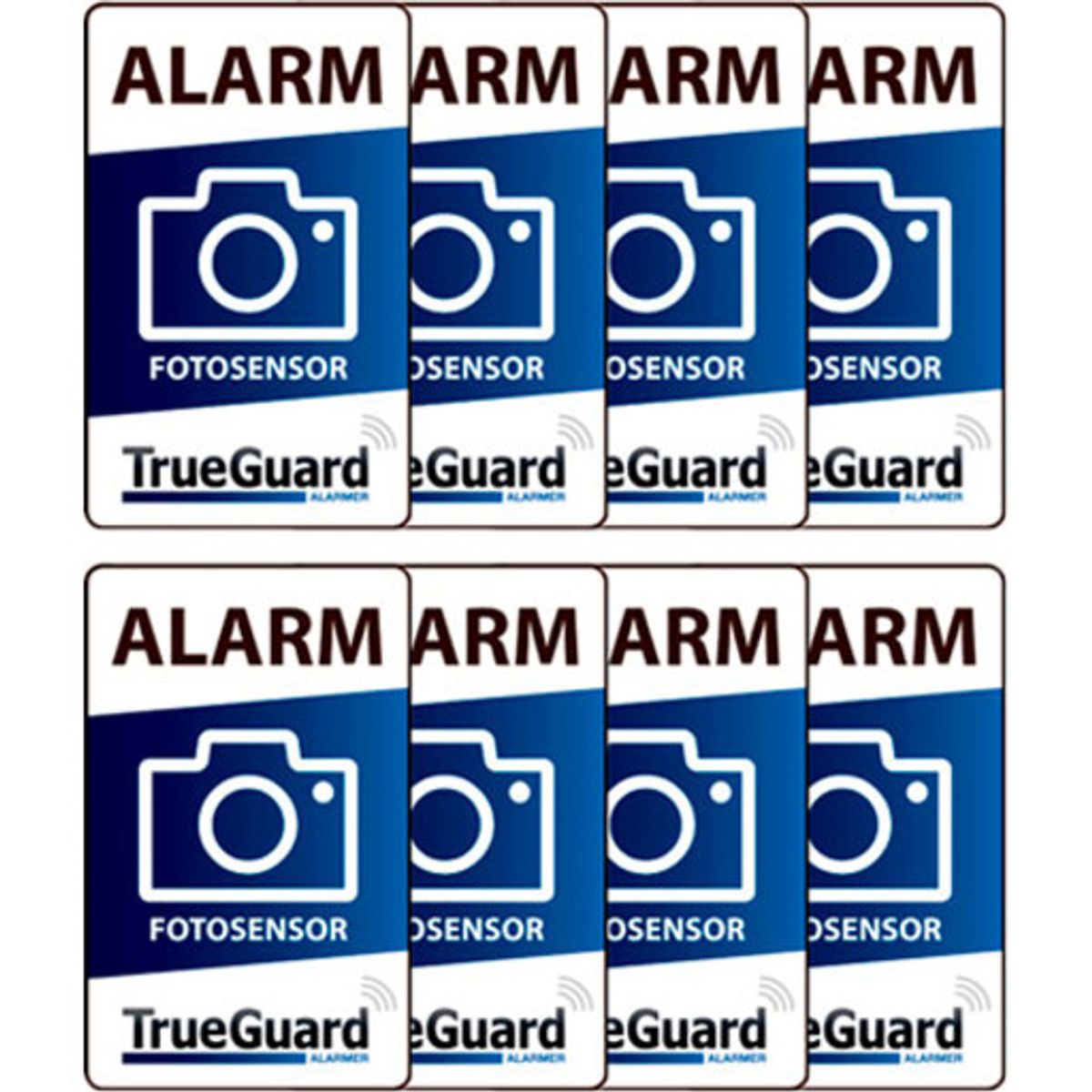 TrueGuard fotoalarm klistermærke