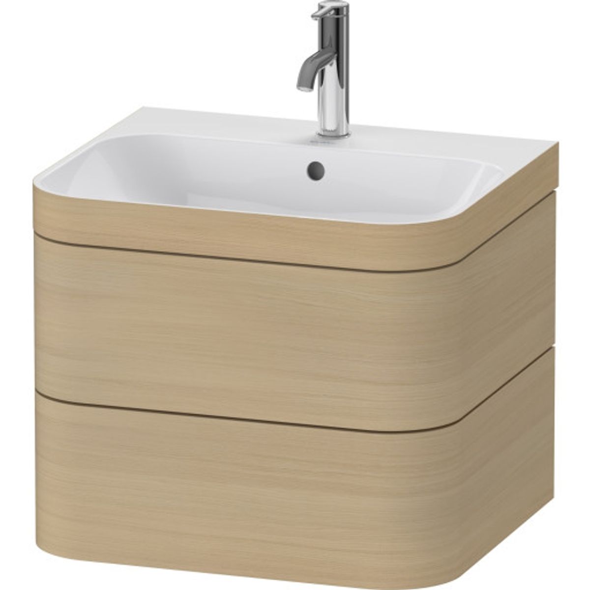 Duravit Happy D.2 møbelpakke, 57,5x49 cm, eg