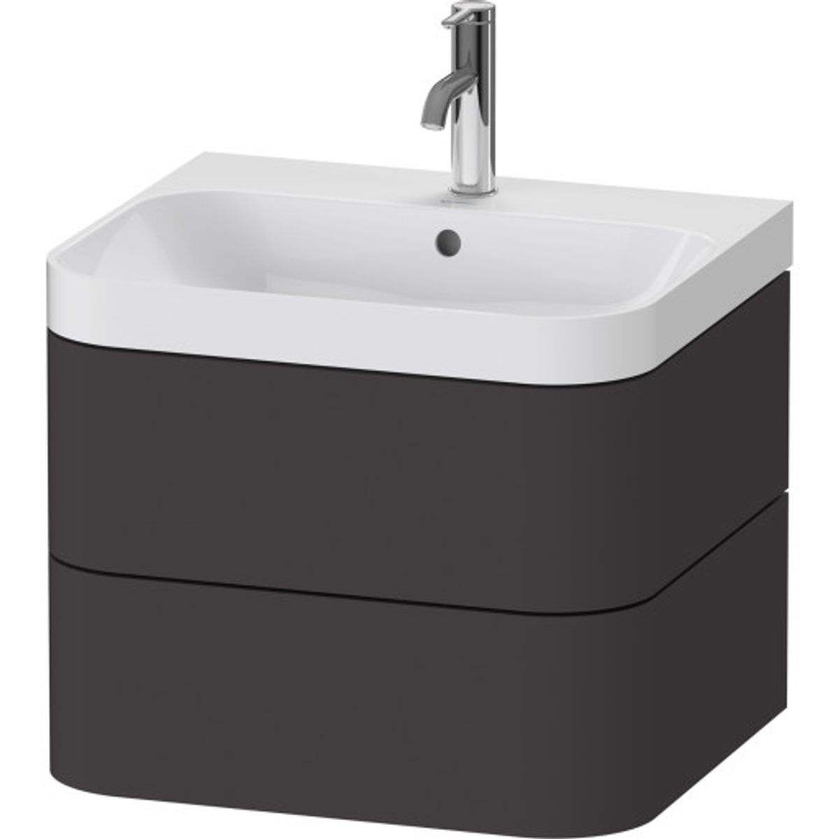 Duravit Happy D.2 møbelpakke, 57,5x49 cm, grafit