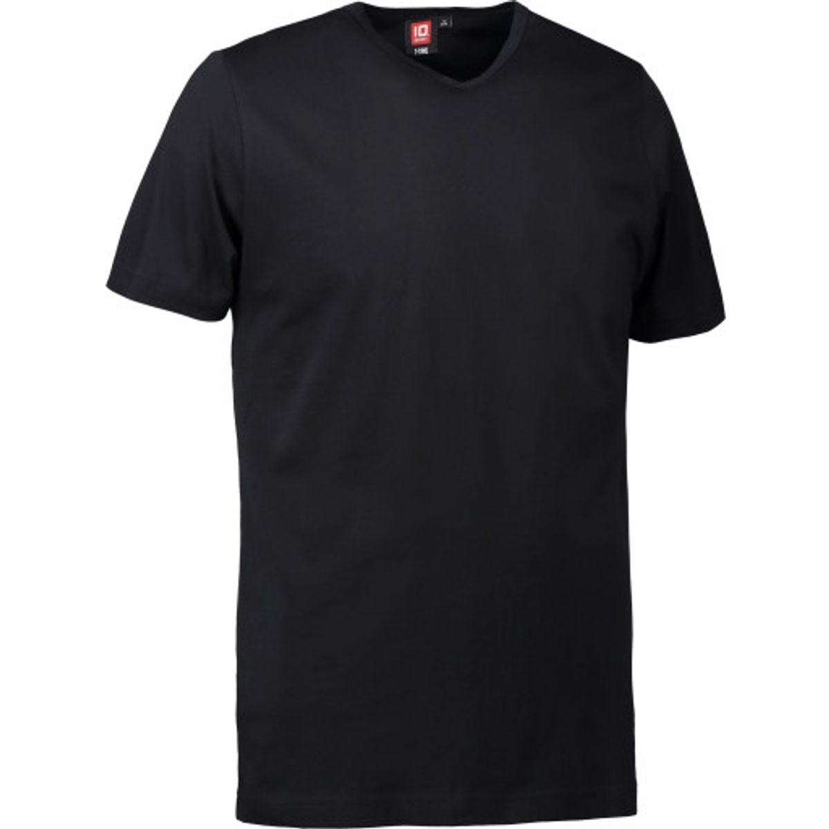 T-TIME T-shirt med v-hals, 0514, sort, str. XL